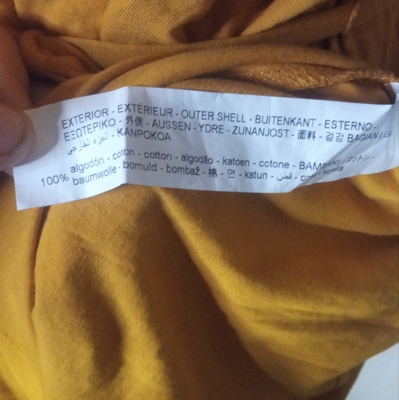 Zara Goldenrod Yellow Strapless Tie Waist Maxi Dress Size Small Beachy Comfy - Picture 7 of 7